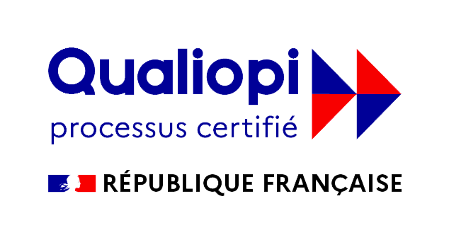 Logo Qualiopi — processus certifié, République Française